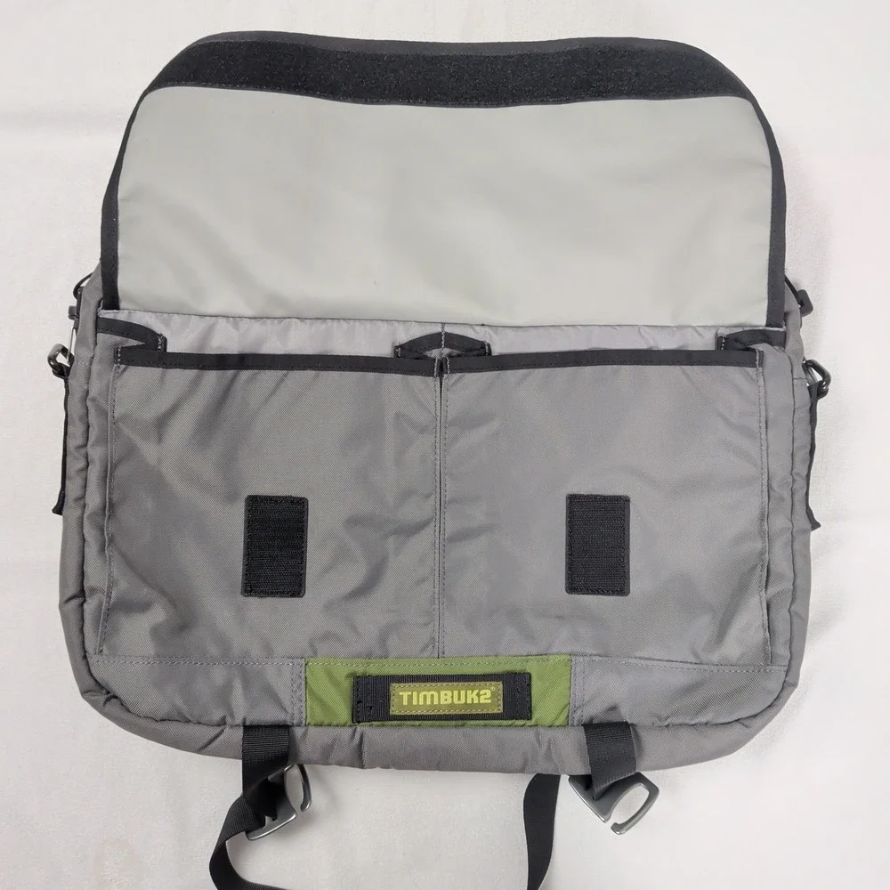 Utility Commuter Messenger Bag Laptop Grey Olive Green Red Quilted Bag Medium